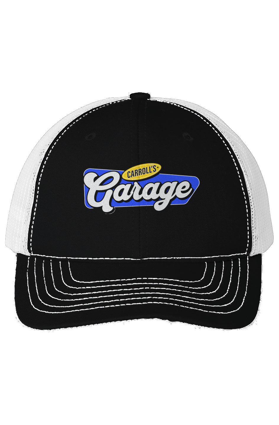 Black USA Made Mesh Trucker Cap