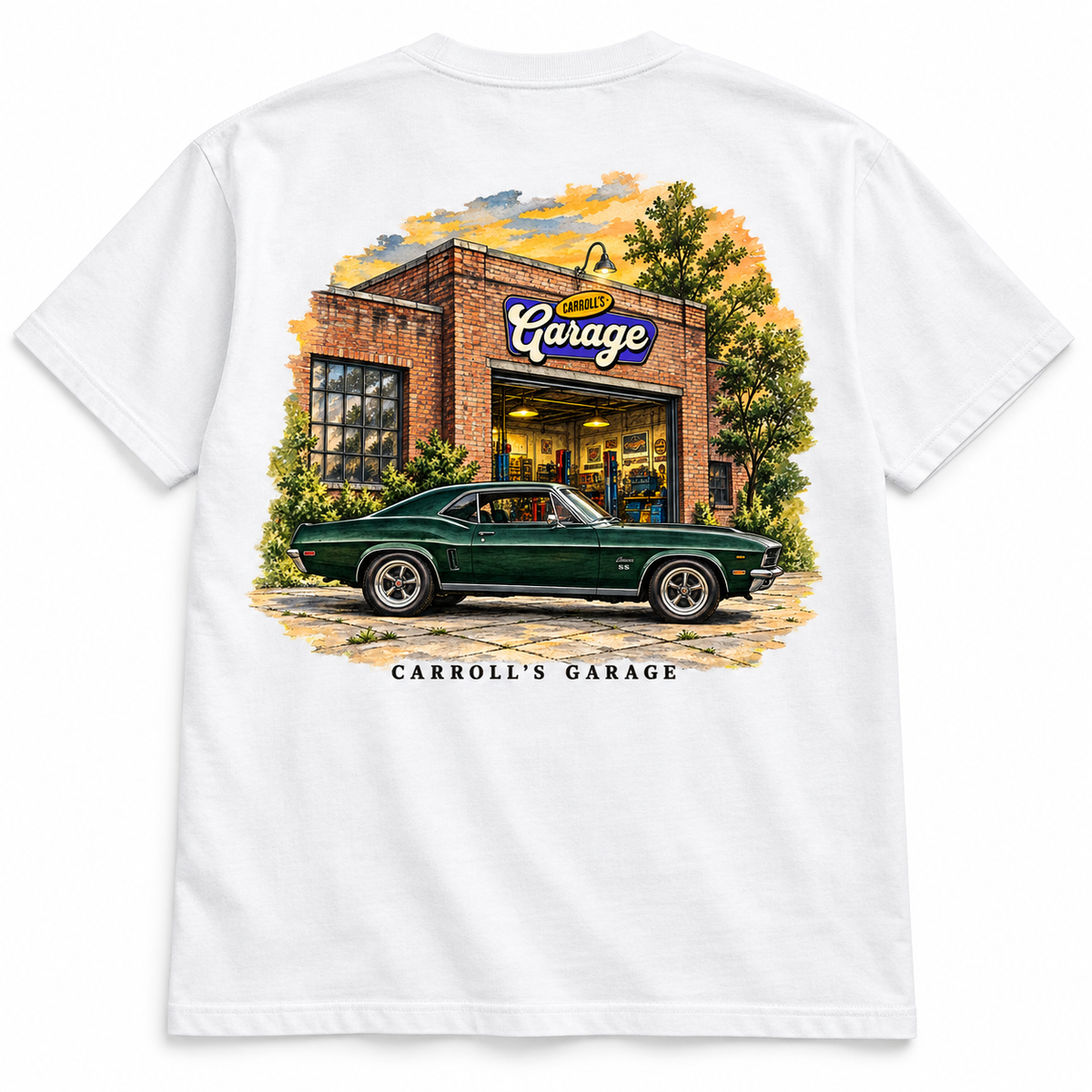 Carroll's Garage Garage Stories Tee